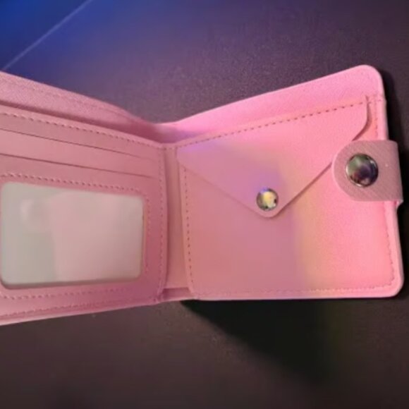 New Pink Sanrio Hello Kitty Faux Leather Bi-fold Folding Wallet - Picture 3 of 4